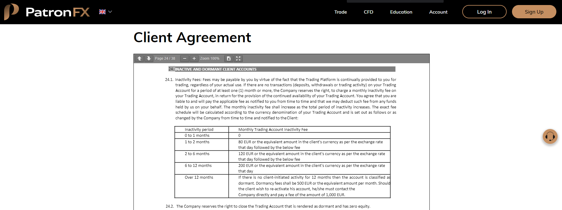 patronfx review inactivity fee info patronfx review inactivity fee info